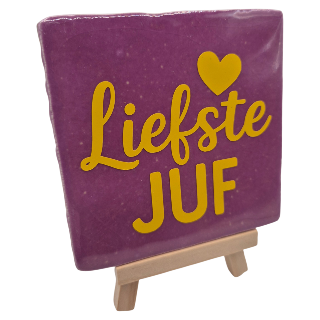 Tegeltje Roze Juf